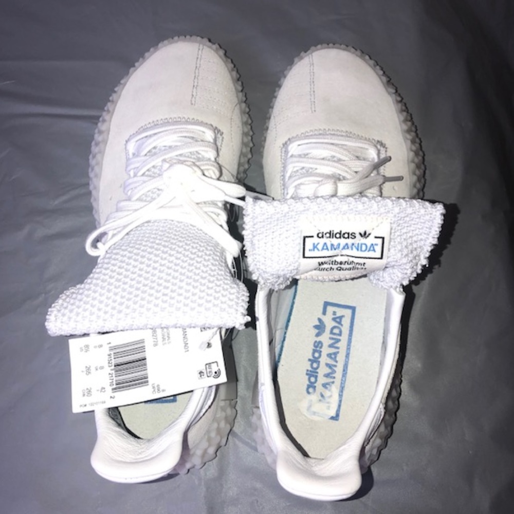 Adidas Kamanda 01 Shoes “Triple White” New! - Picture 8 of 8